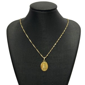 CF621150 - Colar N. Sra. Aparecida Folheado - 45cm