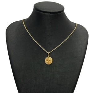 CF622010 - Colar São Bento Folheado - 45cm