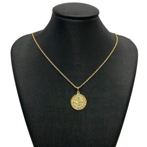 CF622015 - Colar São Bento Folheado - 45cm