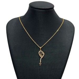 CF626000 - Colar Nossa Senhora Folheado - 45cm