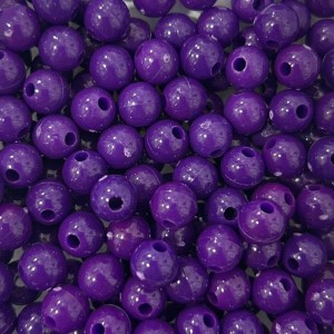 CTM050063P20G - Contas Bolinhas Acrílico Roxo c/ 20 gramas - 8mm (54)