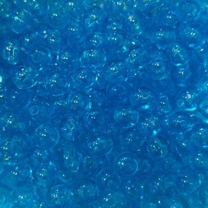 CTM050014P500G - Contas Bolinhas Acrílico Azul Turquesa Transparente c/ 500 gramas - 8mm (48)