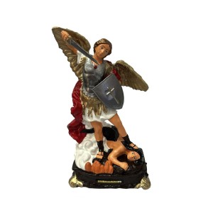 IM501302 - Imagem São Miguel Arcanjo Emborrachada - 24x12cm 