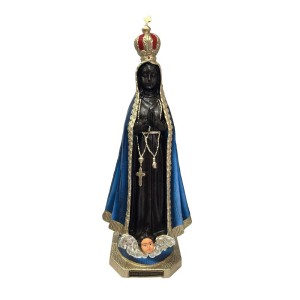 IM502000 - Imagem N. Sra. Aparecida Emborrachada - 40x22cm