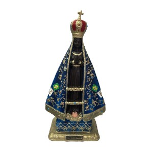 IM502003 - Imagem N. Sra. Aparecida Emborrachada - 40x25cm