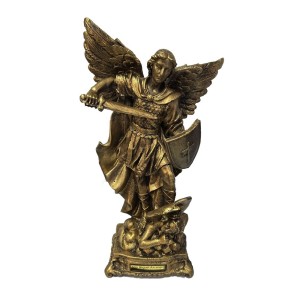 IM502505 - Imagem São Miguel Arcanjo Emborrachada - 36x22cm
