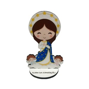 PE721105 - Pedestal N. Sra. da Conceição Infantil MDF - 9,7x6,4cm