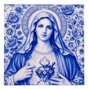 LC2160090 - Lenço Imaculado Coração de Maria - 70x70cm 
