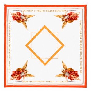 LC2160380 - Lenço São Miguel Arcanjo - 70x70cm 