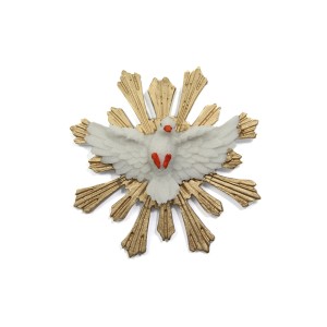 DI109101 - Divino Espírito Santo de Resina - 12x13cm