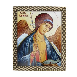 QD91511 - Quadro São Rafael Arcanjo - 23x28cm