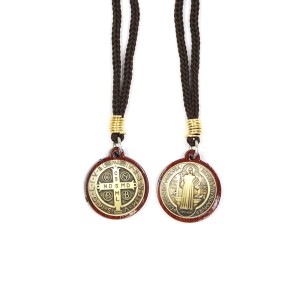 CP1374280 - Cordão c/ Pingente São Bento - 37cm