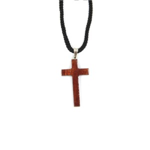 CC370100 - Cordão c/ Cruz Madeira - 38,3cm