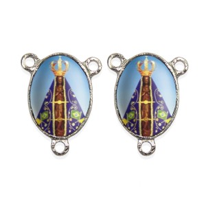 ET1612005P2 - Entremeio N. Sra. Aparecida Duplo Resinado c/ 2un. - 2,5x2cm