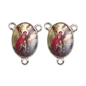 ET1681803P2 - Entremeio São Miguel Arcanjo Duplo Resinado c/ 2un. - 2,5x2cm