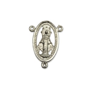 ET1620050P2 - Entremeio N. Sra. Das Graças Níquel c/ 2un. - 3,3x2,3cm