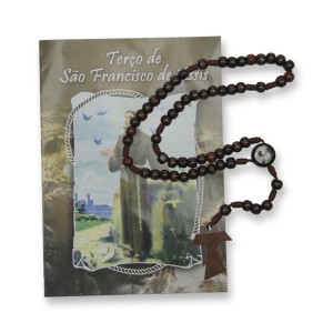 TE950520 - Terço c/ Oração São Francisco de Assis - 31cm