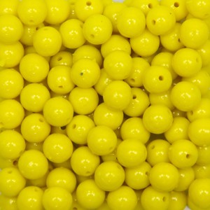 CTM050020P500G - Contas Bolinhas Acrílico Amarelo c/ 500 gramas - 8mm (11)