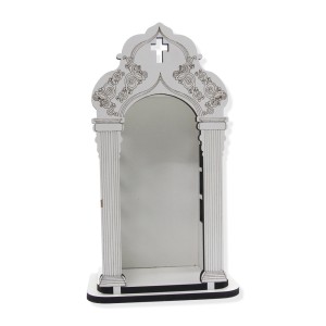 OT818035 - Oratório de Madeira Branca - 25x15cm