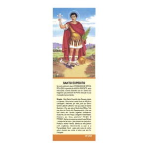 MP67203P50 - Marcador de Página Santo Expedito c/ 50un. - 15x5cm