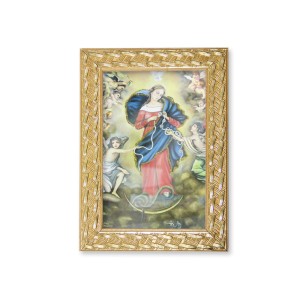 QD91016 - Quadro N. Sra. Desatadora dos Nós - 13x18cm